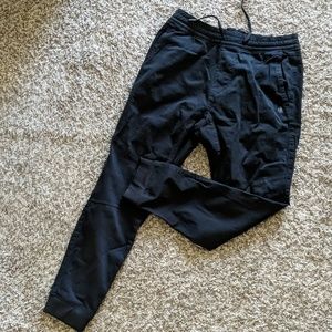 Hollister black joggers, size small